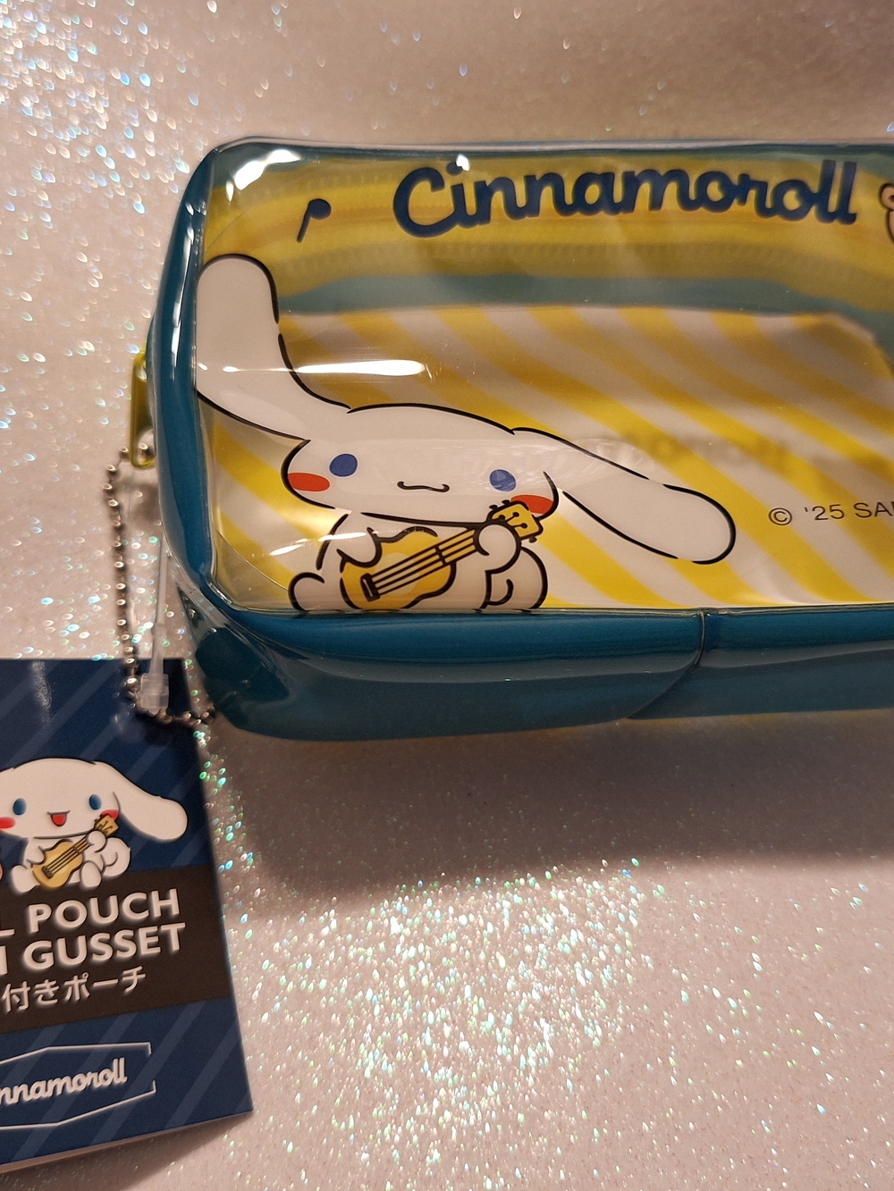 Cinnamoroll Blue & Yellow Vinyl Pouch New